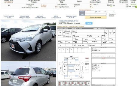 Toyota Vitz, 2018 год, 890 000 рублей, 18 фотография