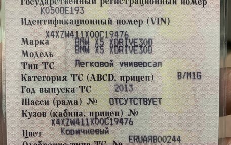BMW X5, 2013 год, 3 000 000 рублей, 10 фотография