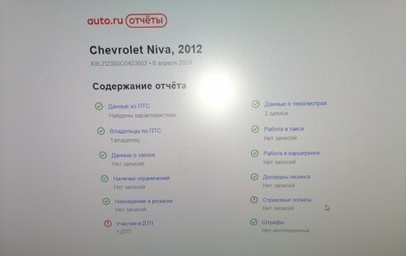 Chevrolet Niva I рестайлинг, 2012 год, 494 000 рублей, 17 фотография