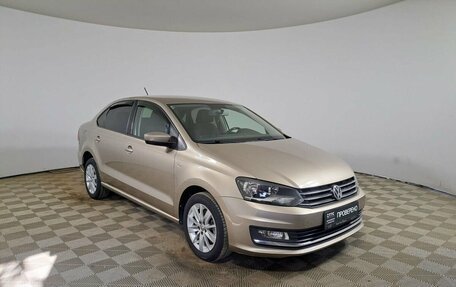 Volkswagen Polo VI (EU Market), 2017 год, 1 654 000 рублей, 3 фотография