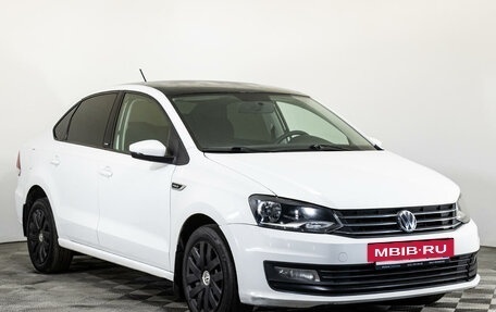 Volkswagen Polo VI (EU Market), 2016 год, 1 528 300 рублей, 3 фотография