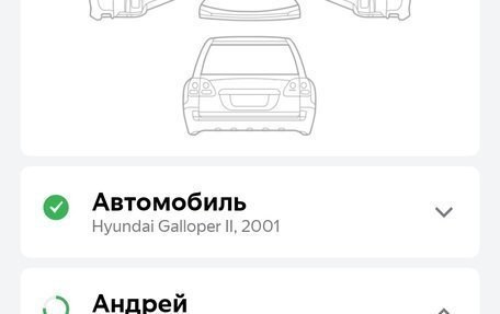 Hyundai Galloper II, 2001 год, 315 000 рублей, 29 фотография