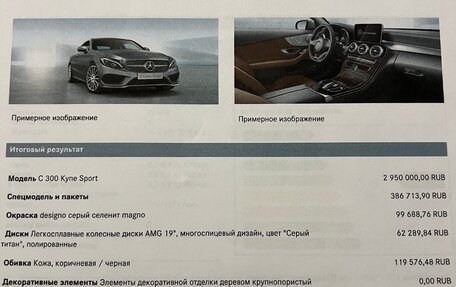 Mercedes-Benz C-Класс, 2016 год, 3 950 000 рублей, 18 фотография