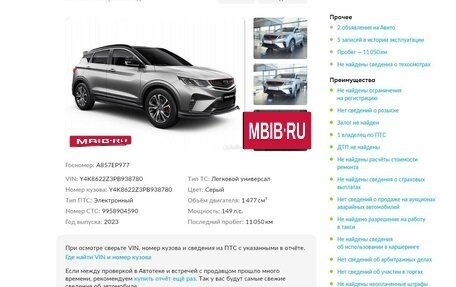 Geely Coolray I, 2023 год, 2 250 000 рублей, 2 фотография