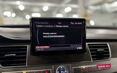 Audi A8, 2013 год, 2 590 000 рублей, 24 фотография