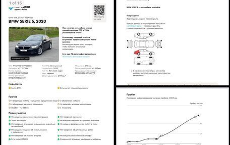 BMW 5 серия, 2020 год, 4 840 000 рублей, 40 фотография