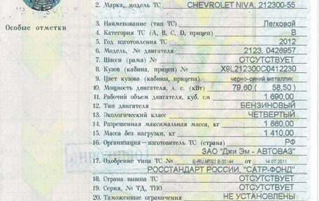 Chevrolet Niva I рестайлинг, 2012 год, 540 000 рублей, 36 фотография