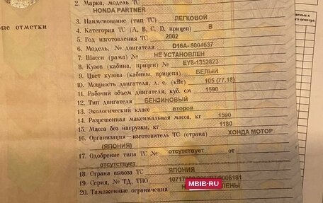 Honda Partner I, 2002 год, 320 000 рублей, 29 фотография