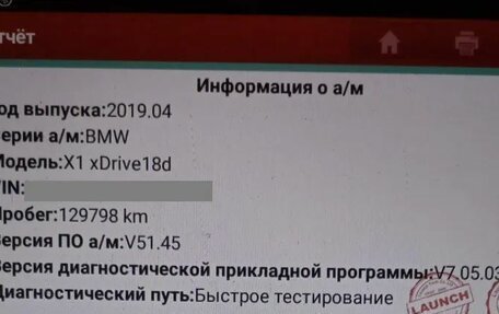 BMW X1, 2019 год, 2 199 000 рублей, 23 фотография