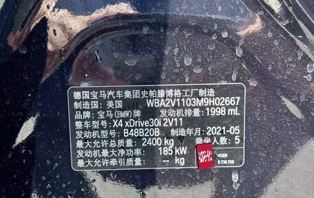 BMW X4, 2021 год, 3 750 000 рублей, 9 фотография
