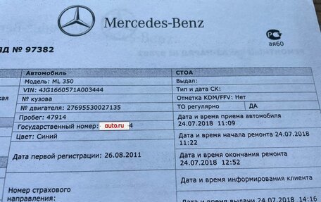 Mercedes-Benz M-Класс, 2011 год, 2 590 000 рублей, 36 фотография