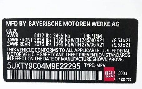 BMW X3, 2021 год, 5 693 158 рублей, 26 фотография