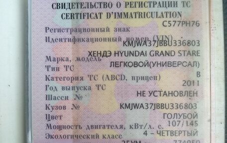 Hyundai Grand Starex Grand Starex I рестайлинг 2, 2011 год, 1 399 000 рублей, 10 фотография