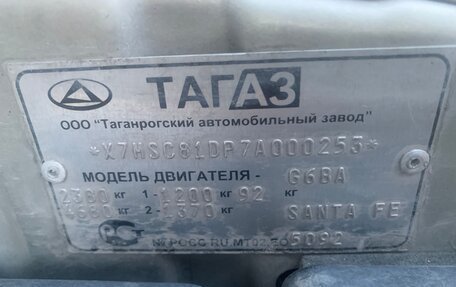 Hyundai Santa Fe Classic, 2007 год, 750 000 рублей, 20 фотография