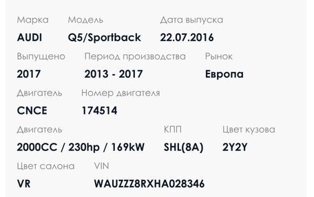 Audi Q5, 2016 год, 2 500 000 рублей, 15 фотография