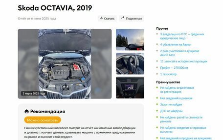 Skoda Octavia, 2019 год, 1 599 000 рублей, 22 фотография