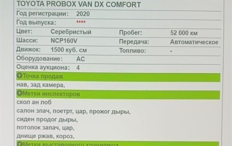 Toyota Probox I, 2020 год, 1 100 000 рублей, 28 фотография