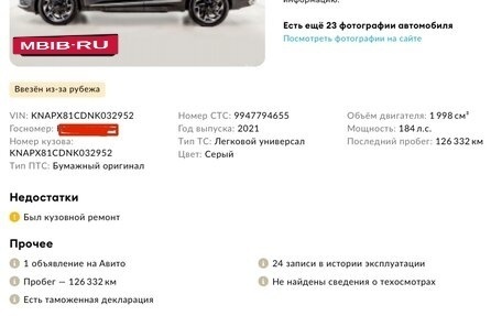 KIA Sportage IV рестайлинг, 2021 год, 2 850 000 рублей, 21 фотография