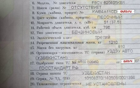 Daewoo Matiz I, 2008 год, 245 000 рублей, 9 фотография