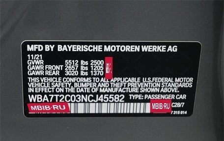 BMW 7 серия, 2022 год, 6 175 644 рублей, 33 фотография