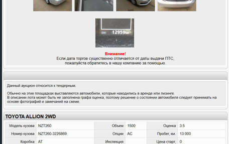 Toyota Allion, 2020 год, 1 480 000 рублей, 24 фотография