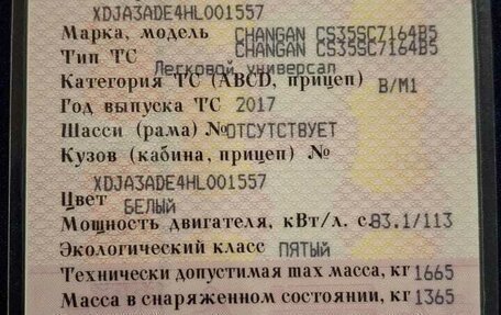 Changan CS35, 2017 год, 1 100 000 рублей, 9 фотография