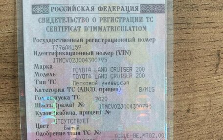 Toyota Land Cruiser 200, 2020 год, 7 900 000 рублей, 21 фотография