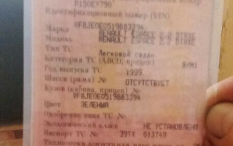 Renault Espace III, 1999 год, 350 000 рублей, 13 фотография