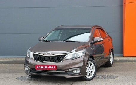 KIA Rio III рестайлинг, 2016 год, 1 099 000 рублей, 1 фотография