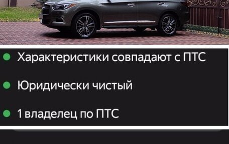 Infiniti QX60 I рестайлинг, 2017 год, 3 550 000 рублей, 34 фотография