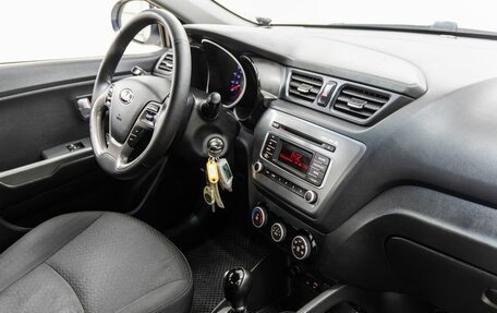 KIA Rio III рестайлинг, 2016 год, 1 148 000 рублей, 34 фотография