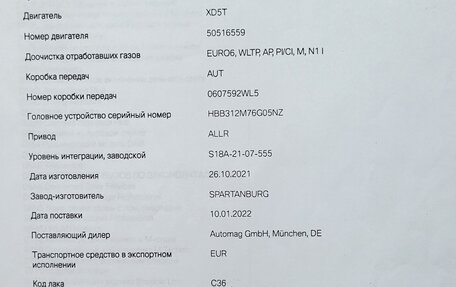 BMW X5, 2021 год, 8 500 000 рублей, 21 фотография