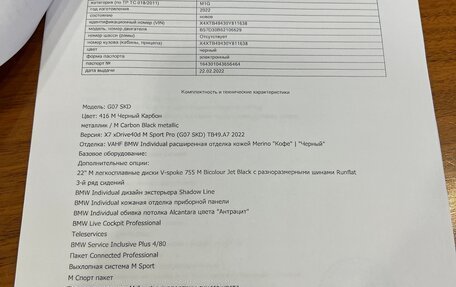 BMW X7, 2022 год, 7 550 000 рублей, 23 фотография