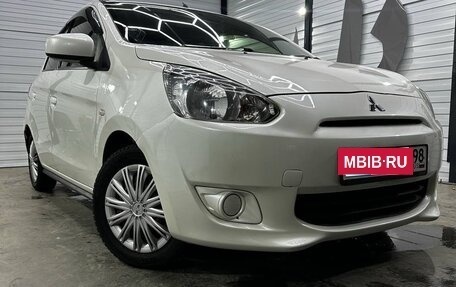 Mitsubishi Mirage VI рестайлинг, 2012 год, 650 000 рублей, 21 фотография