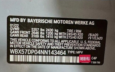 BMW X3, 2022 год, 5 500 000 рублей, 37 фотография