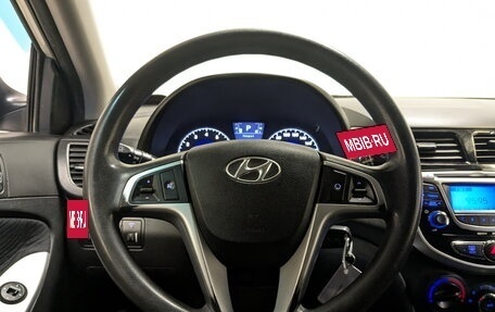 Hyundai Solaris II рестайлинг, 2011 год, 815 000 рублей, 21 фотография