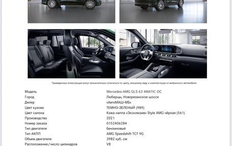 Mercedes-Benz GLS AMG, 2021 год, 14 990 000 рублей, 14 фотография