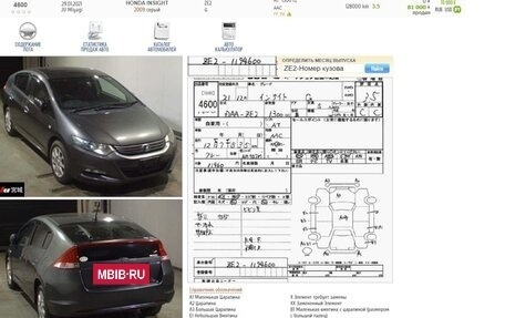 Honda Insight II рестайлинг, 2009 год, 785 000 рублей, 14 фотография