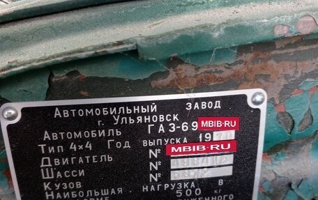 ГАЗ 69, 1971 год, 350 000 рублей, 6 фотография