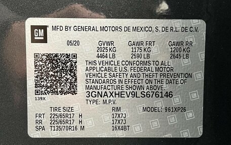 Chevrolet Equinox III, 2020 год, 1 870 000 рублей, 24 фотография