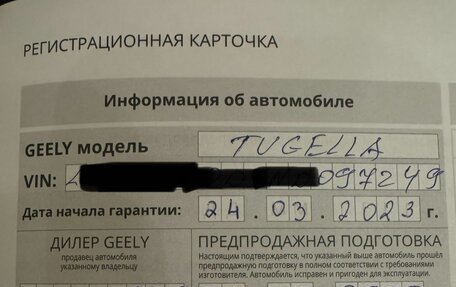 Geely Tugella FY11, 2023 год, 3 220 000 рублей, 23 фотография