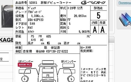 Toyota Vitz, 2017 год, 950 000 рублей, 10 фотография