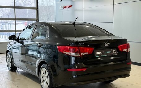 KIA Rio III рестайлинг, 2016 год, 927 000 рублей, 4 фотография