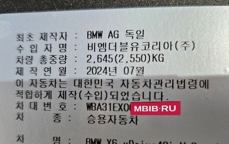 BMW X6, 2024 год, 11 970 000 рублей, 17 фотография