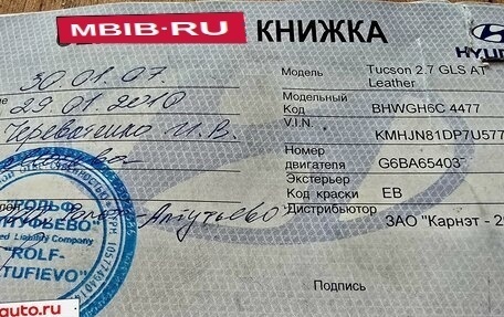 Hyundai Tucson III, 2006 год, 899 000 рублей, 17 фотография