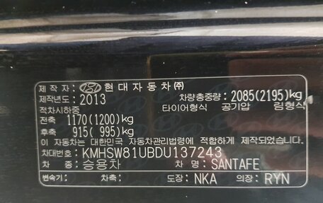 Hyundai Santa Fe III рестайлинг, 2013 год, 1 799 000 рублей, 25 фотография