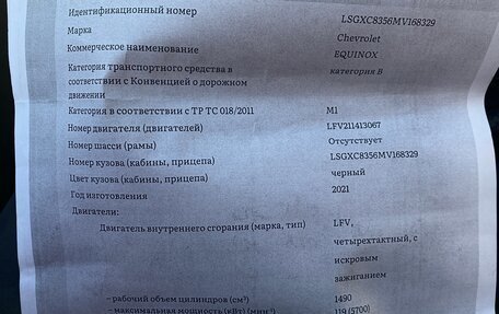 Chevrolet Equinox III, 2021 год, 2 395 000 рублей, 15 фотография