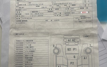 Honda Stepwgn IV, 2017 год, 2 100 000 рублей, 15 фотография