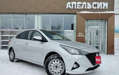 Hyundai Solaris II рестайлинг, 2021 год, 1 415 671 рублей, 1 фотография