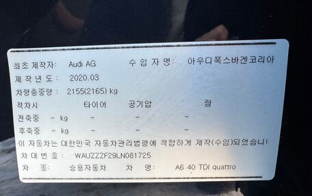 Audi A6, 2020 год, 4 180 000 рублей, 28 фотография